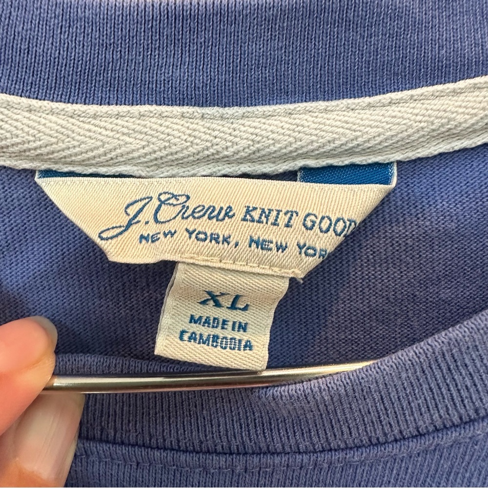 J. Crew‎ Tshirt Rugby Multistripe Size XL Vintage Look - Picture 6 of 14